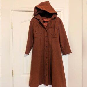Vintage Wool Princess A-line Flare Coat